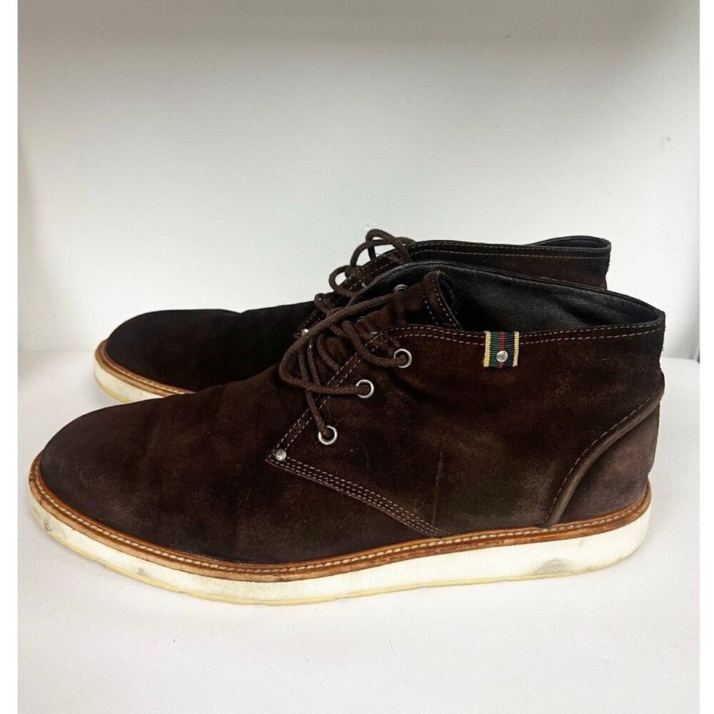 Gucci Dark Brown Suede Chukka Boots Shoes Mens Sz 11 - Picture 1 of 13